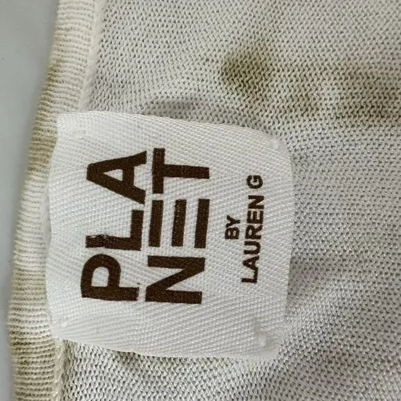 Planet Lauren G‎ Sweater Womens OS Tie Die Modern Boatneck Modern Knit - Picture 8 of 14